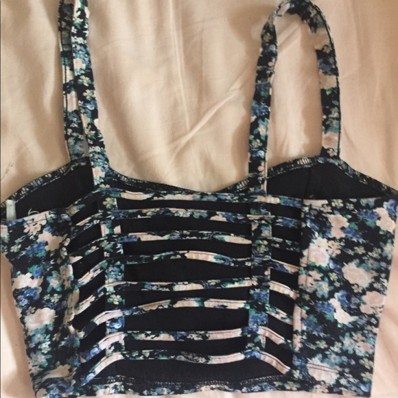 Garage Floral Strappy Back Bralet - Picture 1 of 2